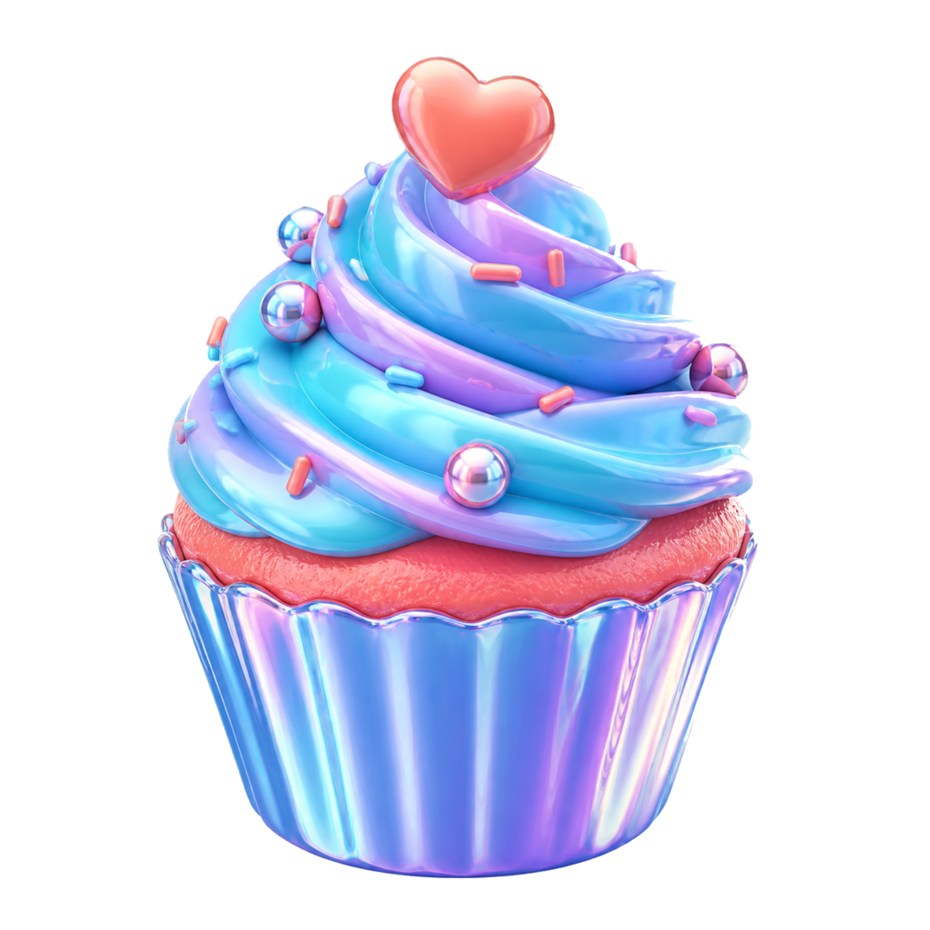 Neon Cupcake collectible gift