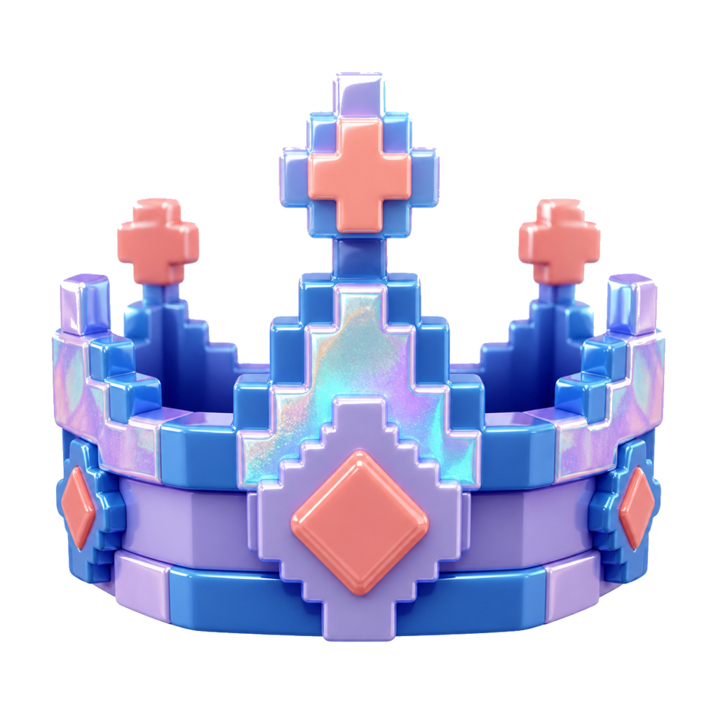 Pixel Crown collectible gift